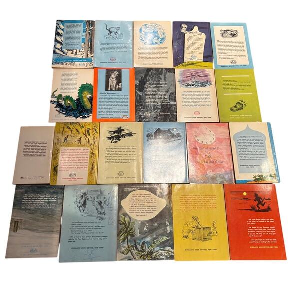 Vintage 1950's-60's's Lot of 21 Scholastic Paperback Kids' Books, Various Titles - Picture 2 of 5